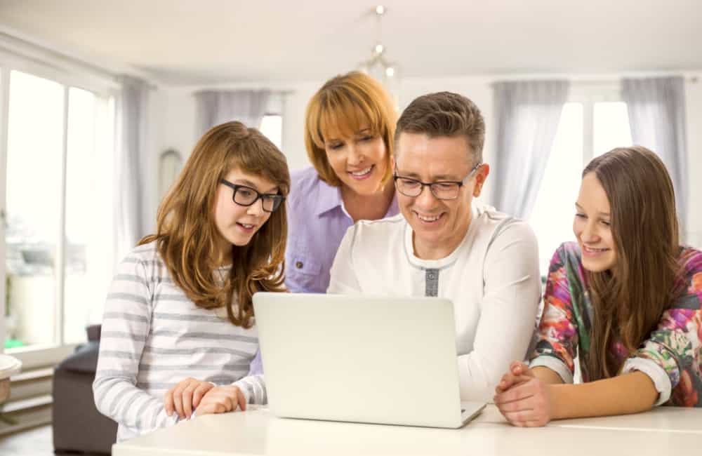 keeping in touch with family with skype