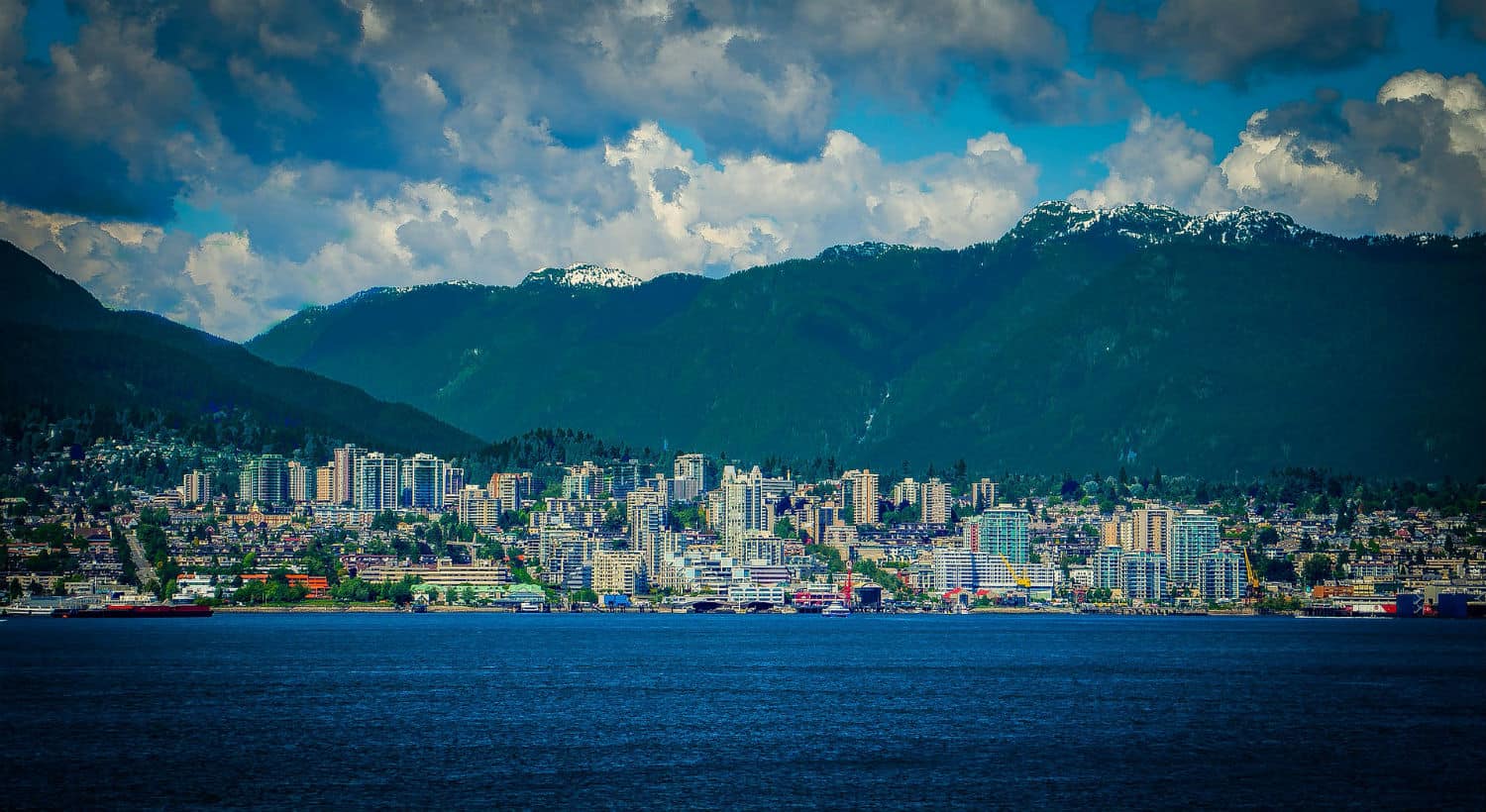 vancouver from the sea