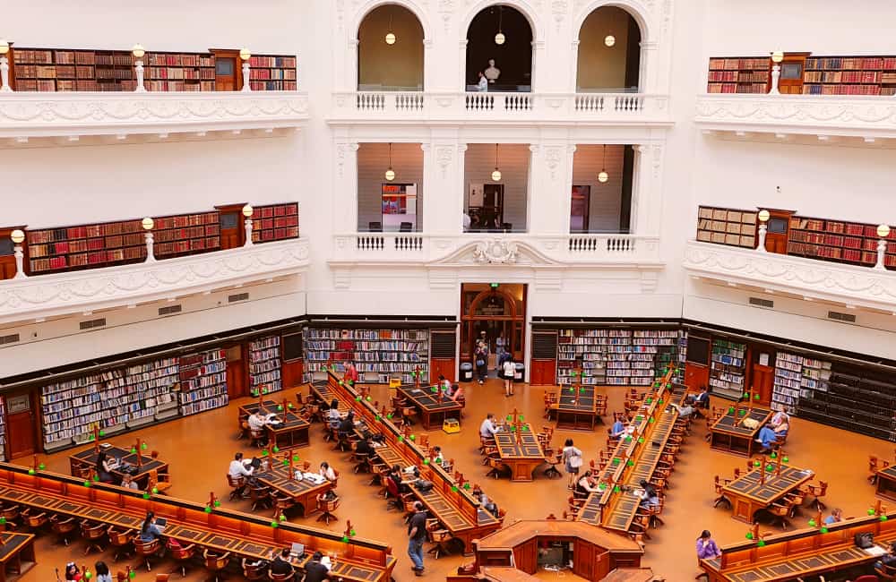 Victoria State Library in Melbourne