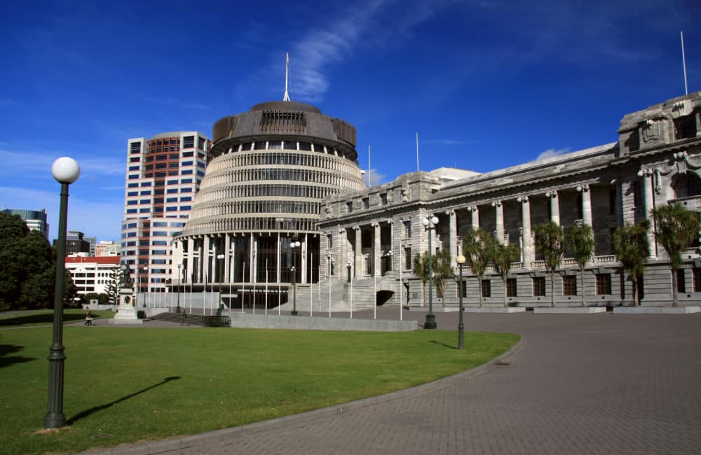 Beehive Parliament building Wellington