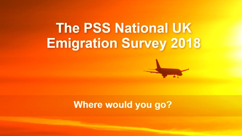 PSS National UK Emigration Survey 2018 Results 1