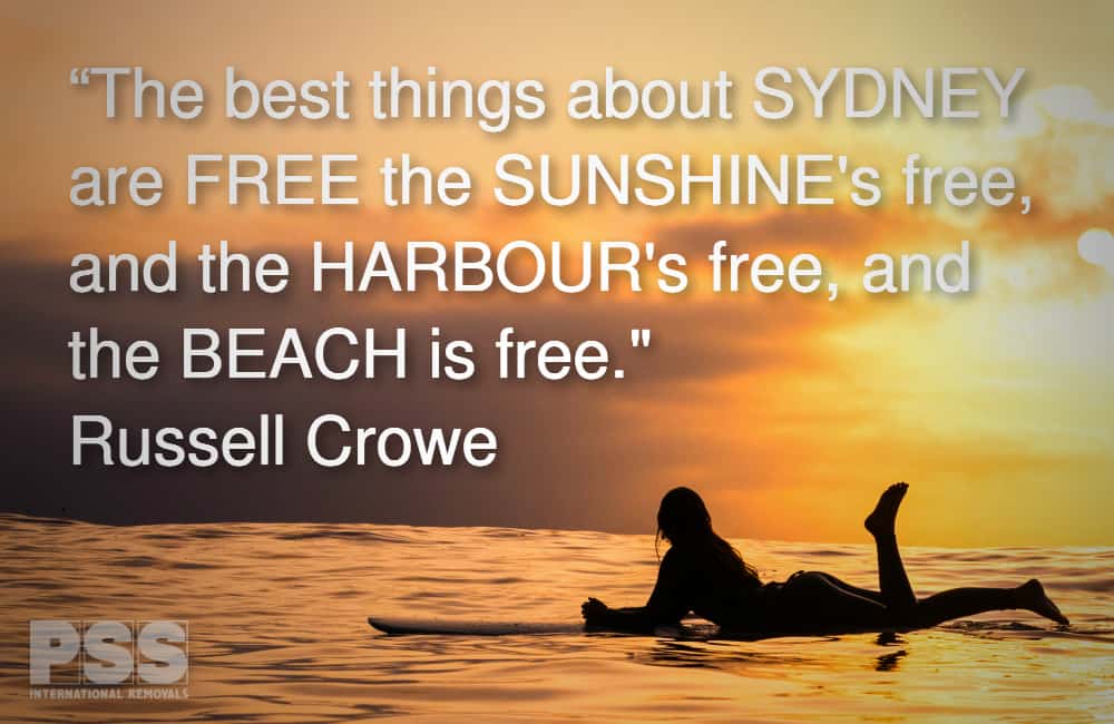 Russell Crowe Sydney quote