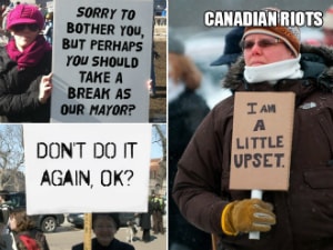 Canadian protest