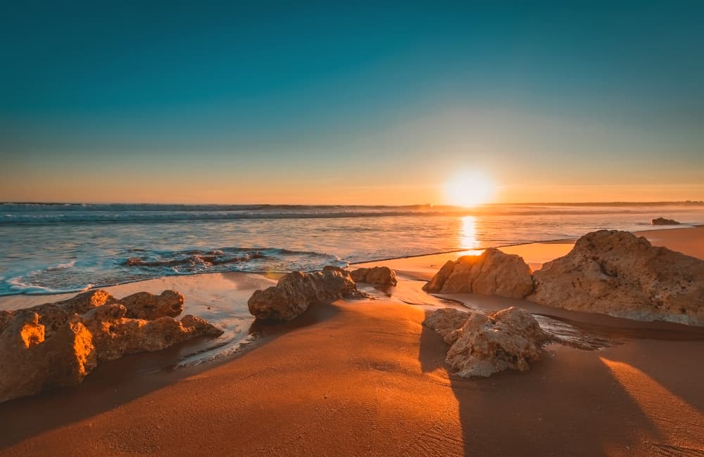beach sunset Portugal