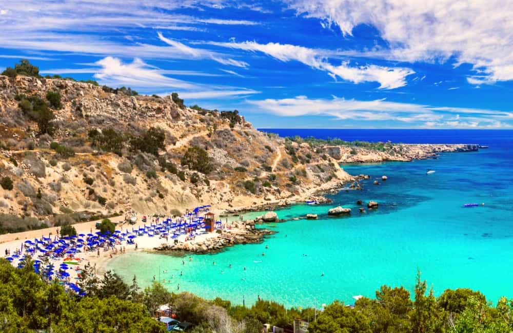 beautiful beach in Cyprus