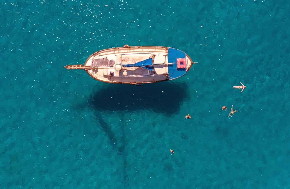 swimming off cape greko cyprus