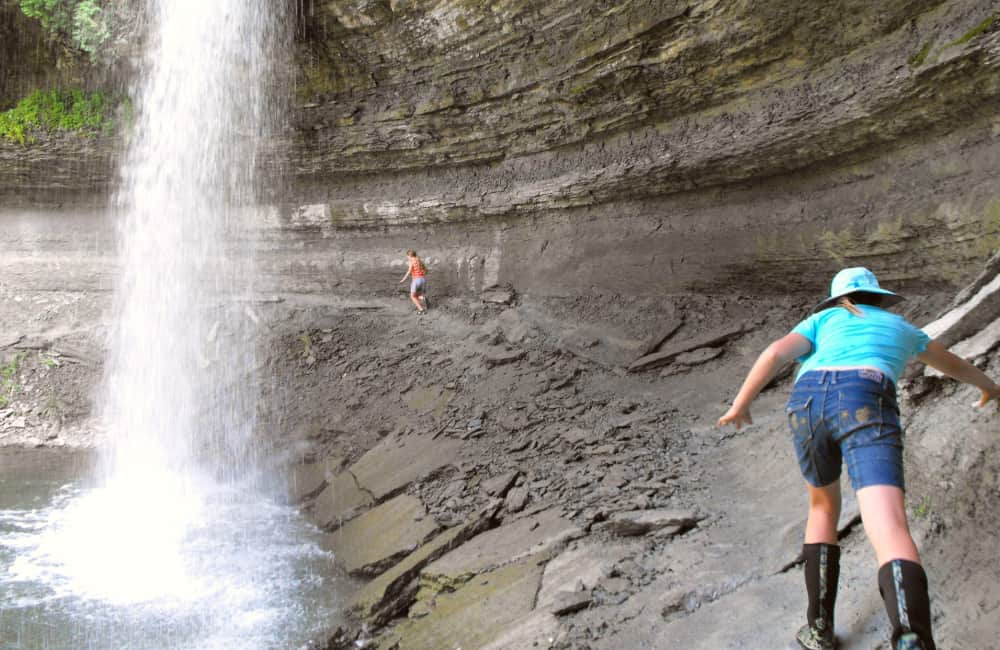 Outdoor adventure at Bridal Veil Falls
