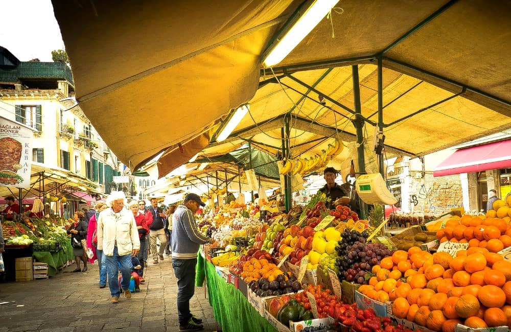 Italian vegetable market