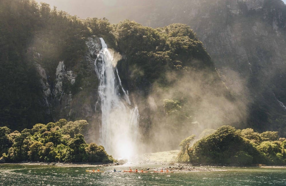 New Zealand-Fiorland-Bowen Falls-Nature