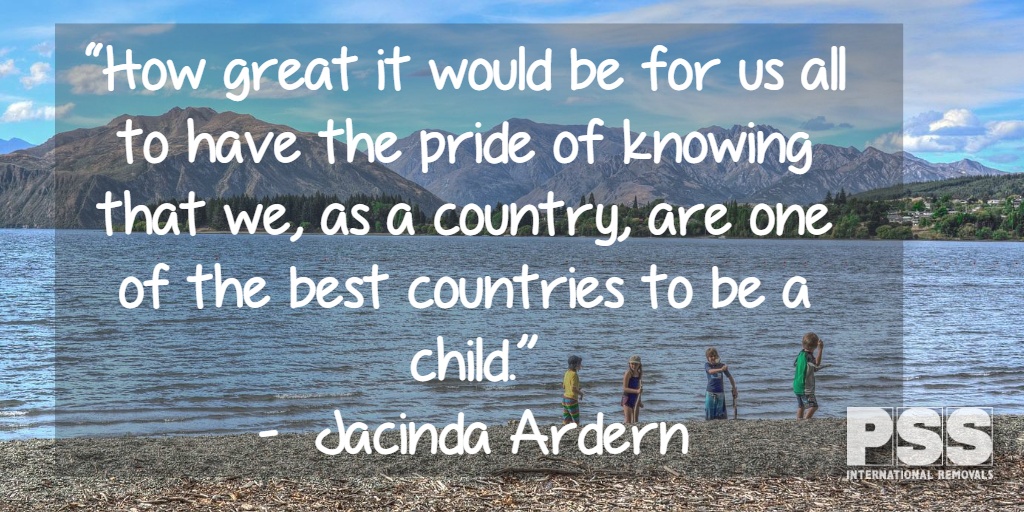 Jacinda Ardern NZ quote best country as a child