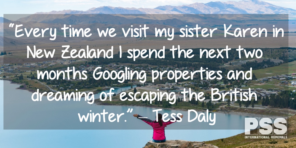 Tess Daly quote on NZ properties