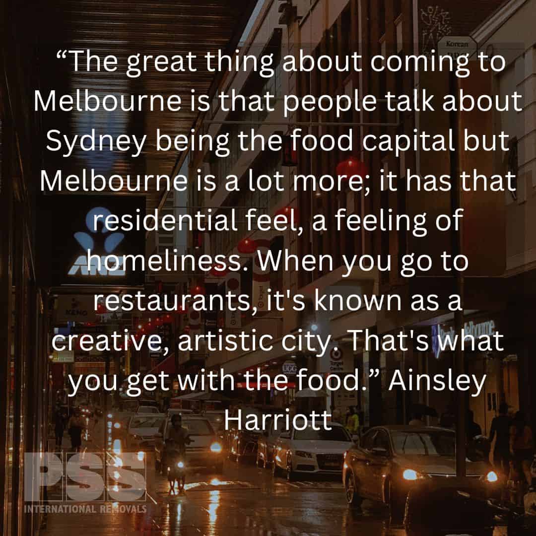 Ainsley Harriott Quote about Australia