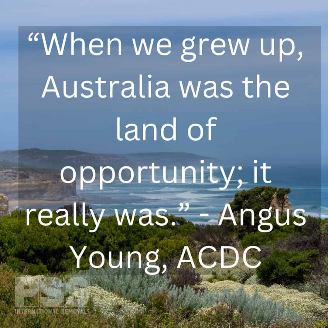 Barry Quote on Australia land of opportunity