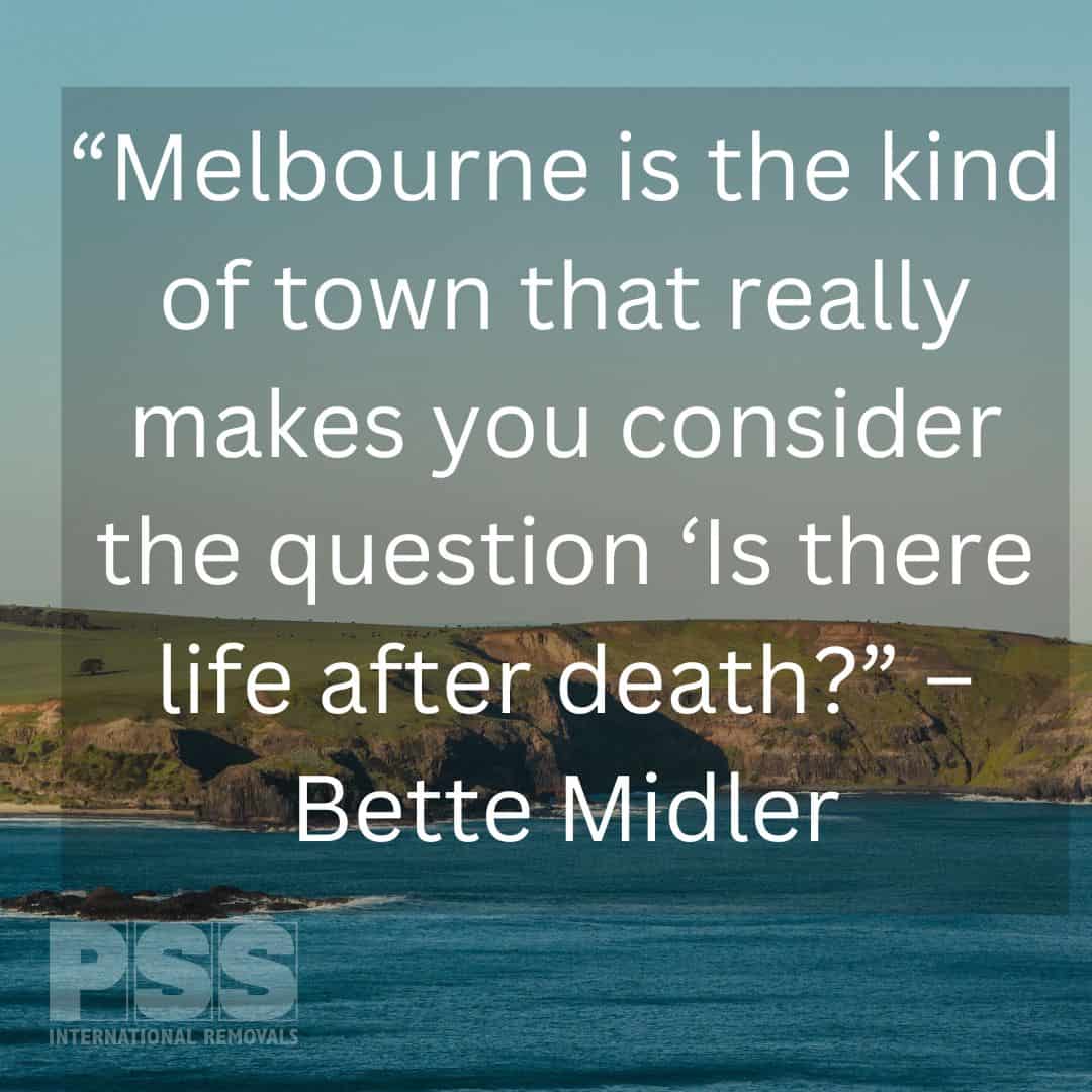 Bette Midler Quote on Australia