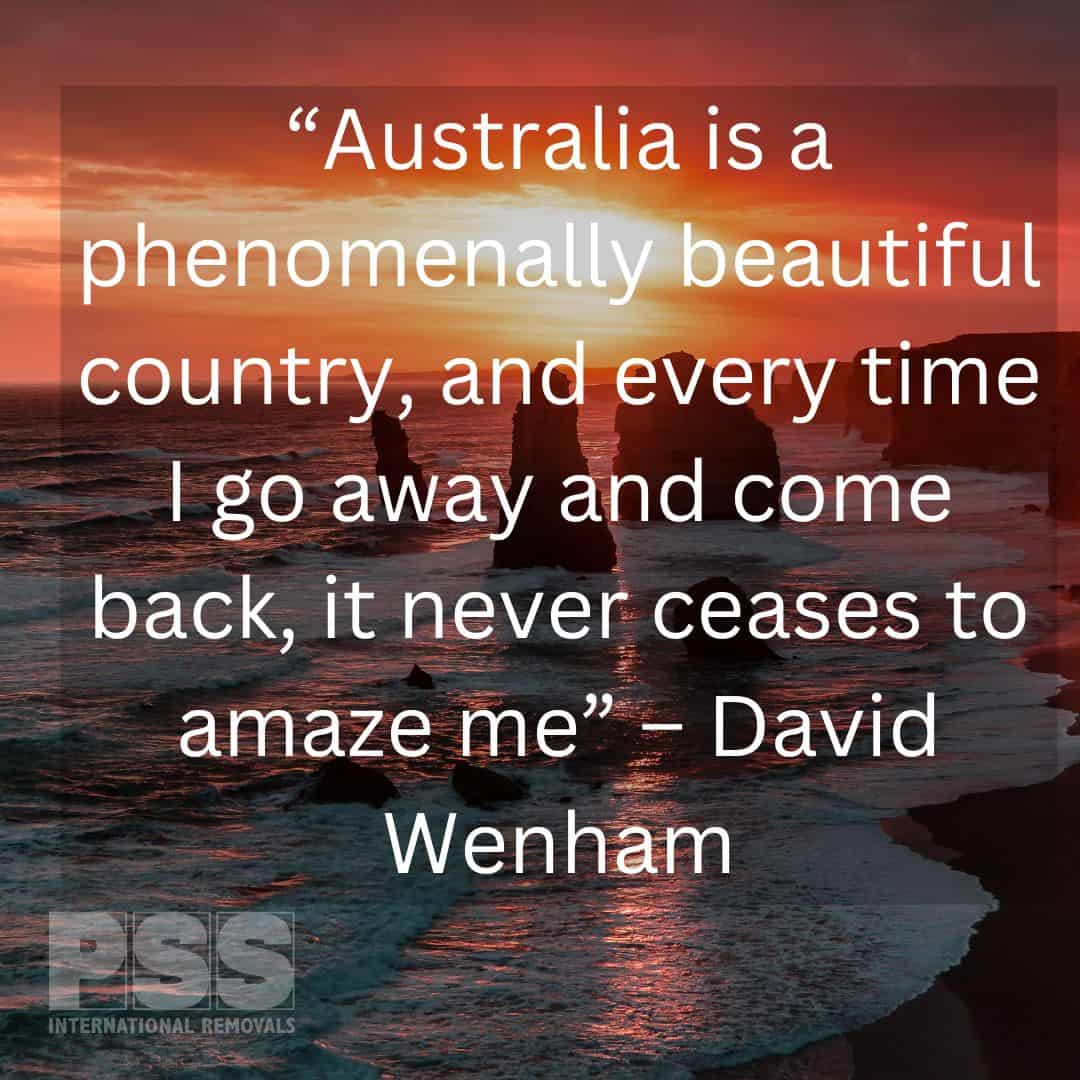 David Wenham Quote on Australia.