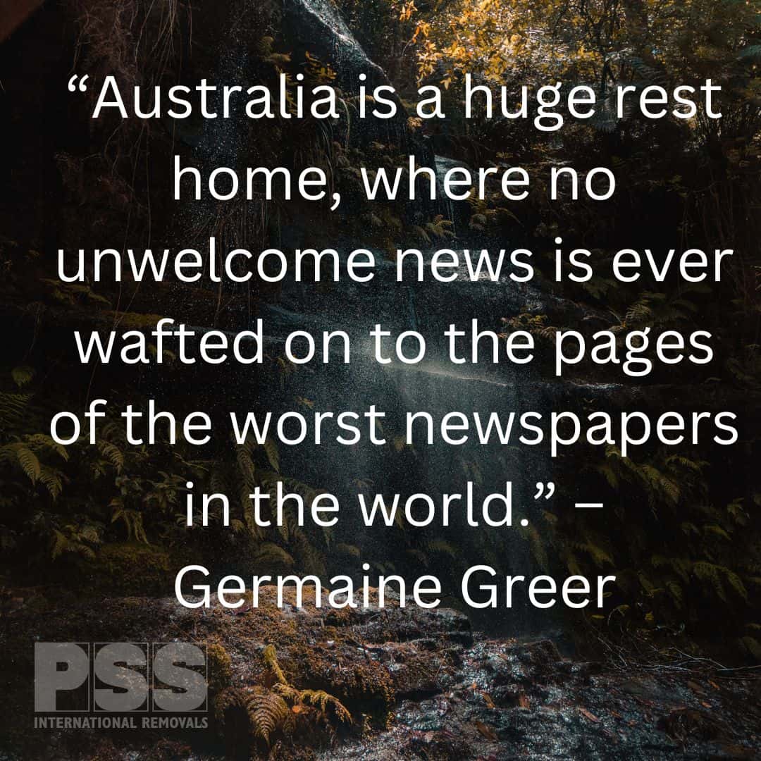Germaine Greer Quote on Australia '