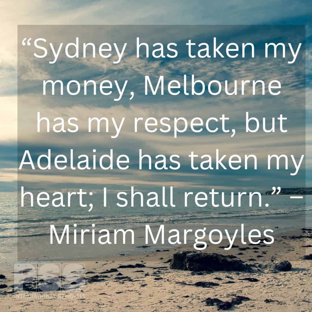Miriam Margoyles Quote on Australia