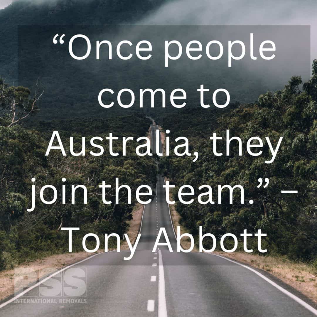 Tony Abbott Quote on Australia joining the team
