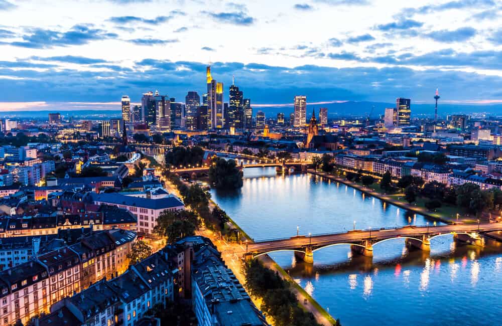 Skyline in Frankfurt Germany