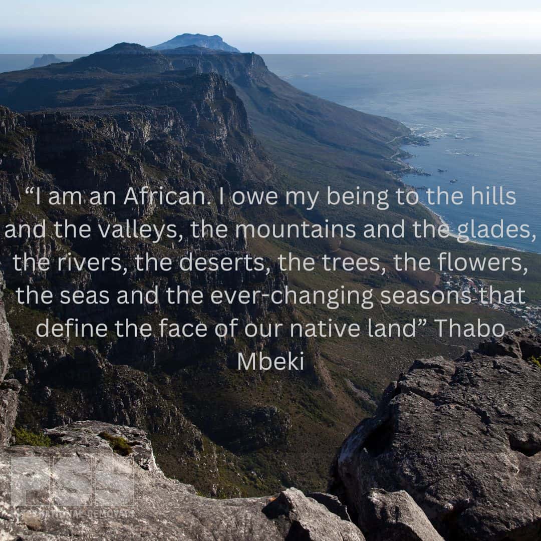 Quote about South Africa from Mbeki