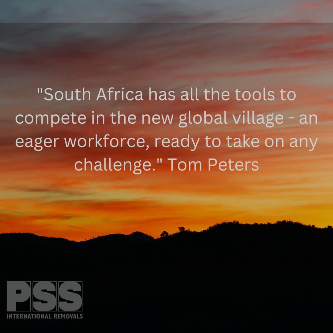 Tom peters quote about South Africa