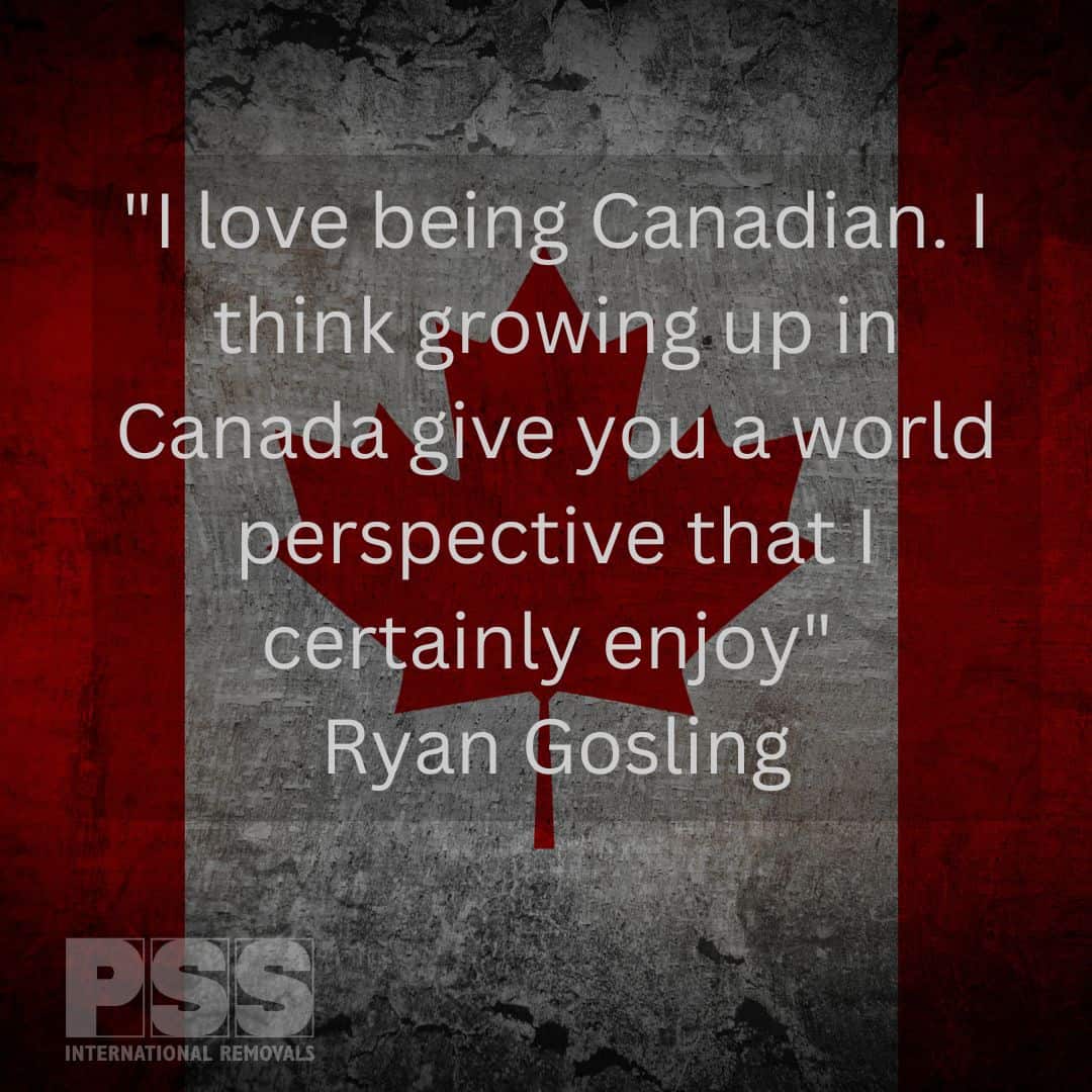Ryan Gosling quote about Canada